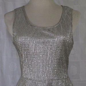 Silver Tank Small Top Women's Forever 21 Knit Club